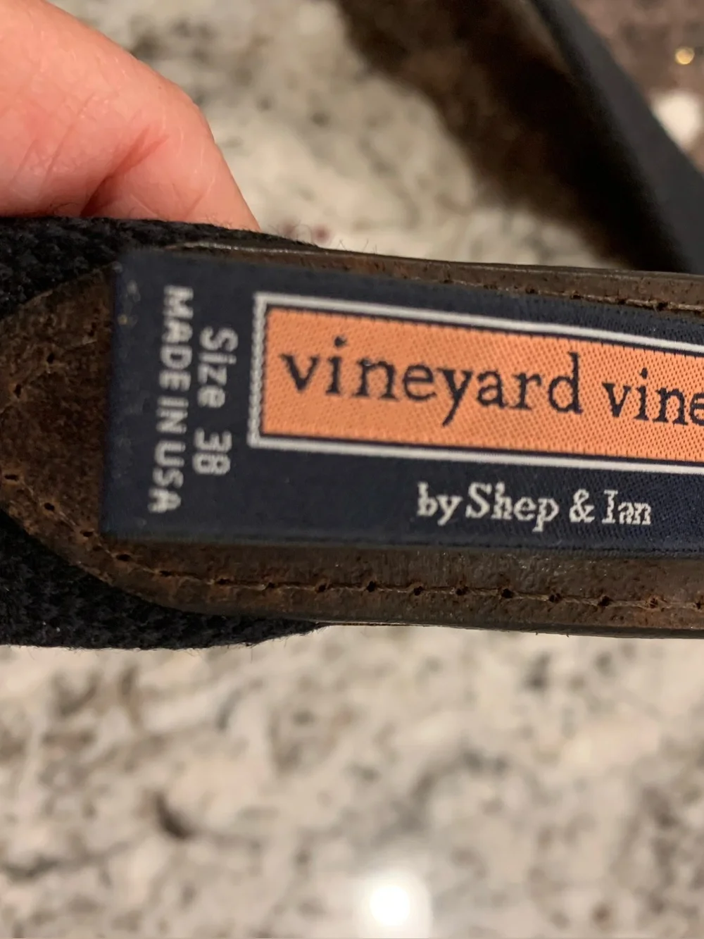 Vineyard vines fleur-de-lis belt size 38 New Orleans Saints